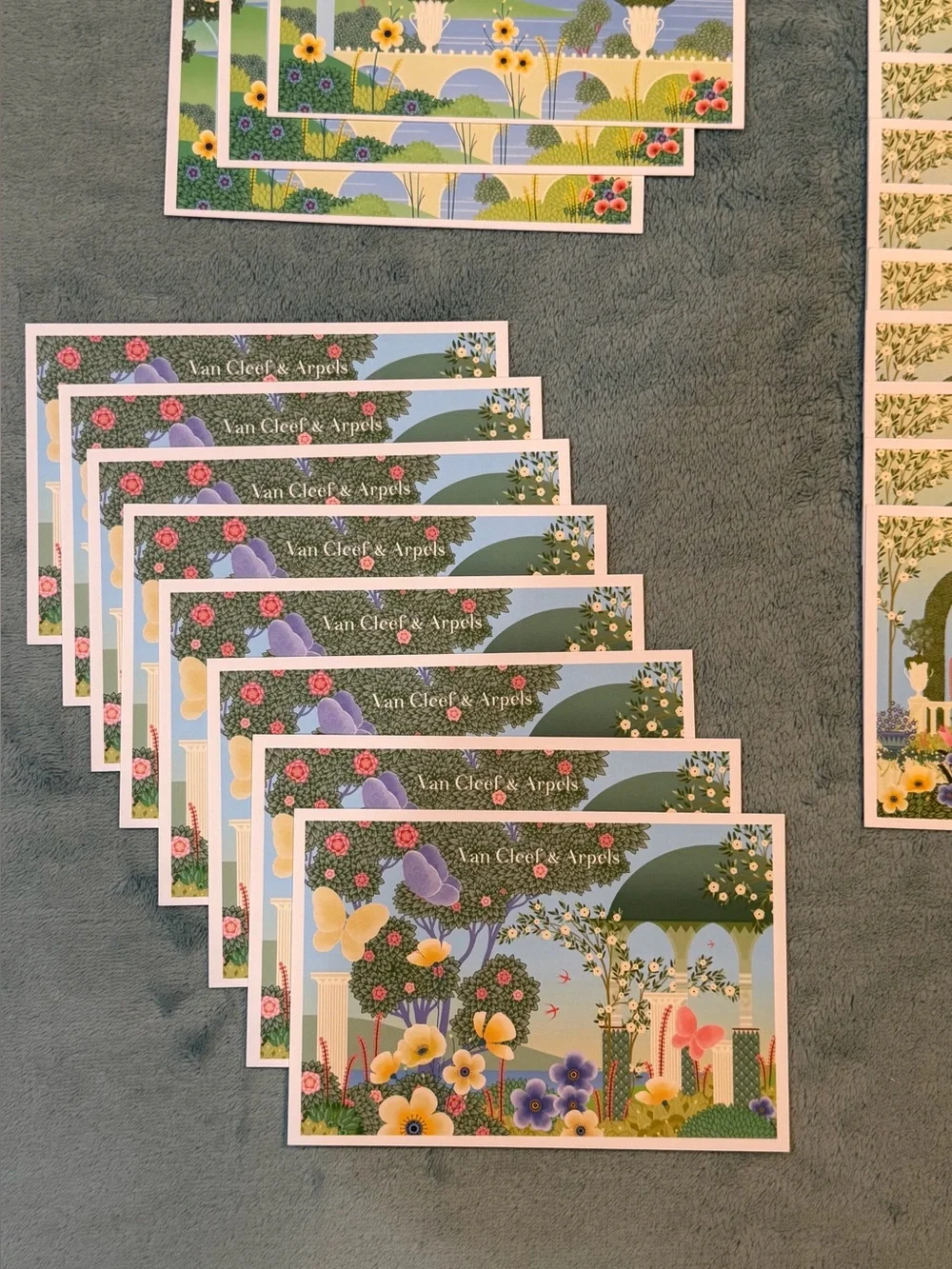 VAN CLEEF & ARPELS SET OF 21 POSTCARDS ROCKEFELLER CENTER SPRING 2026